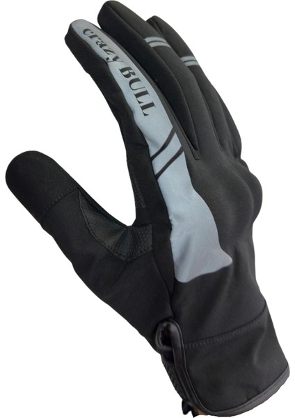 Crayzbull Eagle Gri Su ve Rüzgar Geçirmez Kışlık Kadın Motosiklet Eldiveni S fırsatları