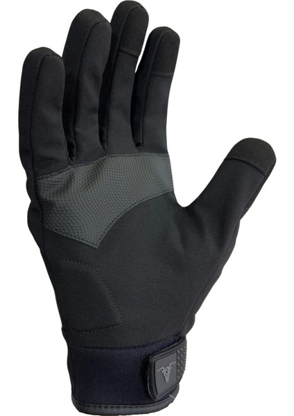 Crayzbull Eagle Gri Su ve Rüzgar Geçirmez Kışlık Kadın Motosiklet Eldiveni S indirimleri