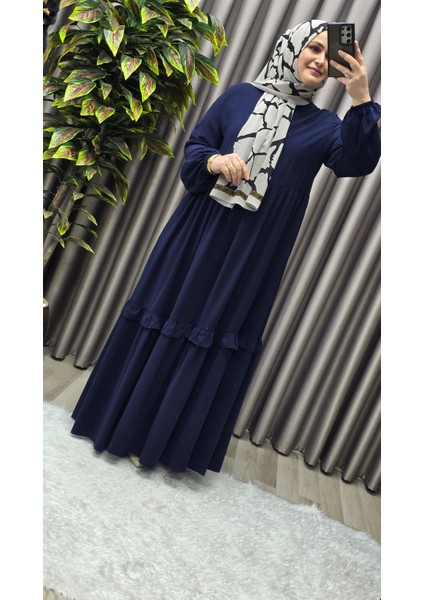 Kadın Tesettür Giyim Endonezya Krebi Fırfırlı Elbise fırsatları