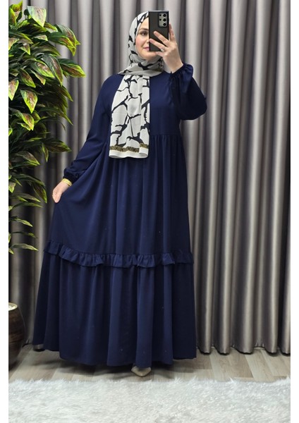 Kadın Tesettür Giyim Endonezya Krebi Fırfırlı Elbise indirimleri