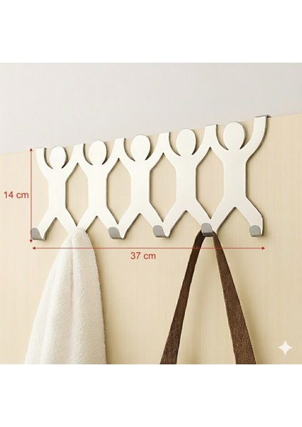 Paslanmaz Çelik/Kapı Askılık/Bornoz Askılık/37 cm