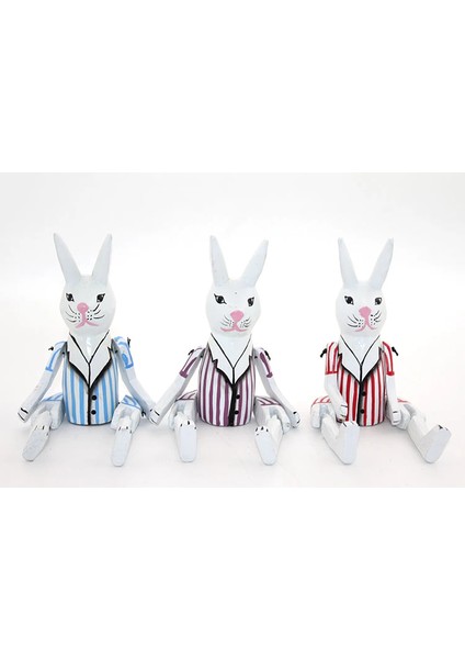 Ahşap Salanan Tavşan Figürü Namı-3 fiyatları