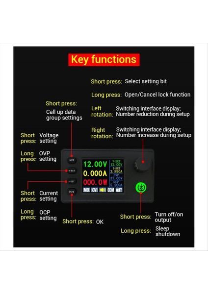 SK90C Cnc Ayarlanabilir Voltaj Regülasyonu Güç Kaynağı Sabit Voltaj ve Sabit Akım Şarj Modülü 90W (Yurt Dışından) modelleri
