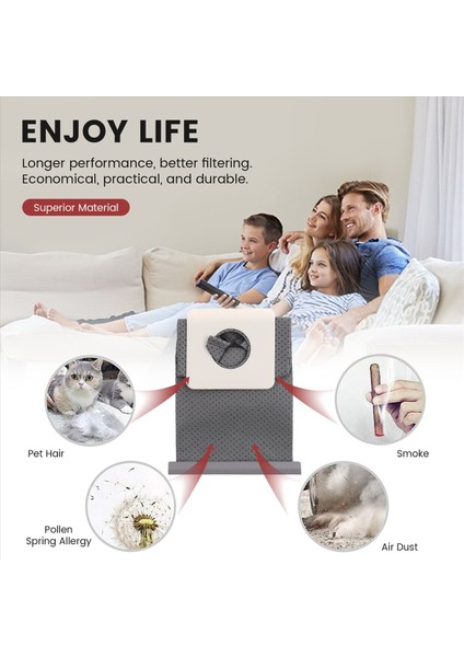 Sanyo Elektrikli Süpürge Toz Torbası SC-S280/Y120/33A/S280/A201 Için 5 Adet (Yurt Dışından) fırsatları