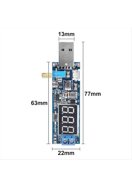 6pcs USB Buck Boost Dönüştürücü 3.5V-12V-1.2V-24V Dc-Dc Adım Yukarı Adım Güç Kaynağı Modülü Voltaj Regülatörü (Yurt Dışından) modelleri