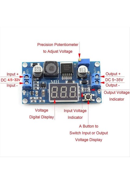 2pcs XL6009 Dc-Dc Booster Modülü Ayarlanabilir Step-Up Boost Dönüştürücü Modülü Dc-Dc 4.5V-32V-5V-35V 4A Step-Up Modül (Yurt Dışından) fiyatları