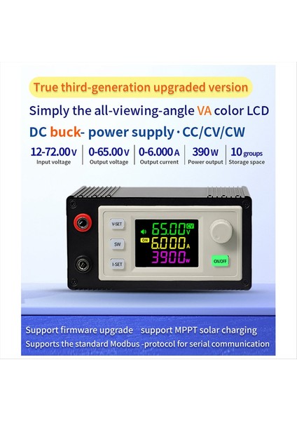 Yeni Cnc Ayarlanabilir Dc Düzenlenmiş Güç Kaynağı Sabit Voltajı ve Akım Düzeni Modülü XY6506X (65V 6A 390W) (Yurt Dışından) fırsatları