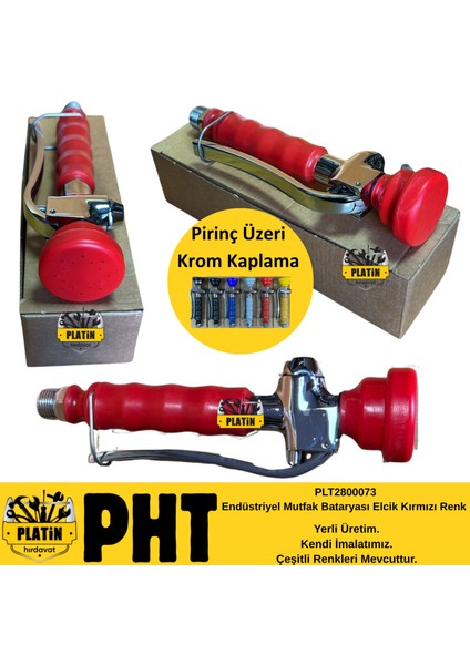 Endüstriyel Elcik Mutfak Bataryası Elciği Ön Yıkama Bataryası Elciği Sarı,siyah,kırmızı,mavi