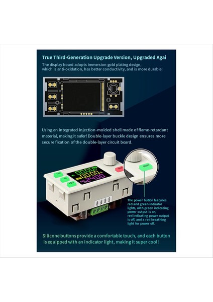 Yeni XY6506X Cnc Ayarlanabilir Dc Düzenlenmiş Güç Kaynağı Sabit Voltajı ve Akım 65V 6A 390W Step-Down Modülü (Yurt Dışından)