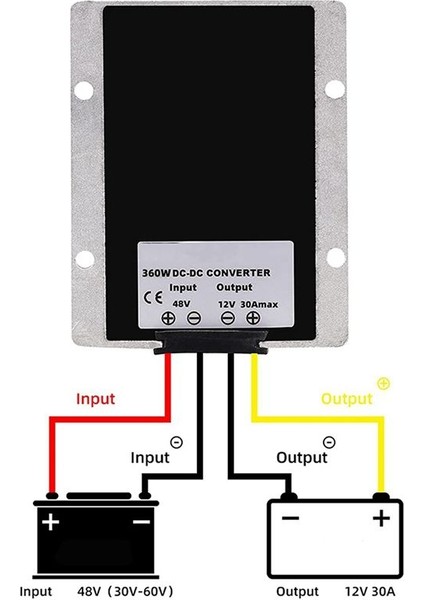 Dc/dc Dönüştürücü Regülatör Voltajı Redüktör 36V 48V Golf Arabası, Forkliftler, Araba, Araç Için 12V 30A 360W&#39;YE Kadar Adım Atın (Yurt Dışından) fırsatları