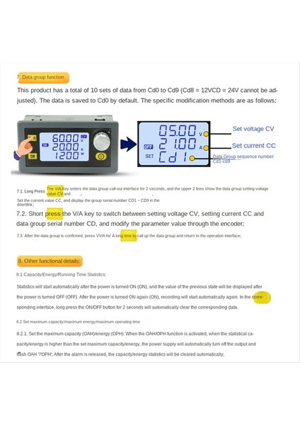 22A 1400W Buck Dönüştürücü cc Cv Step Downs Modül LCD Ayarlanabilir Düzenlenebilir Güç Kaynağı 5V 12V 24V 36V 48V (Yurt Dışından) fırsatları