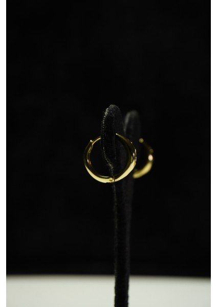 Zirkon Taşlı Minimal Çelik Küpe