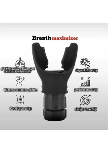 Siyah Nefes Egzersiz Aleti - Breathmaximizer- Iron Lung - Seviye Ayarlanabilir Solunum Düzenleyici fiyatları
