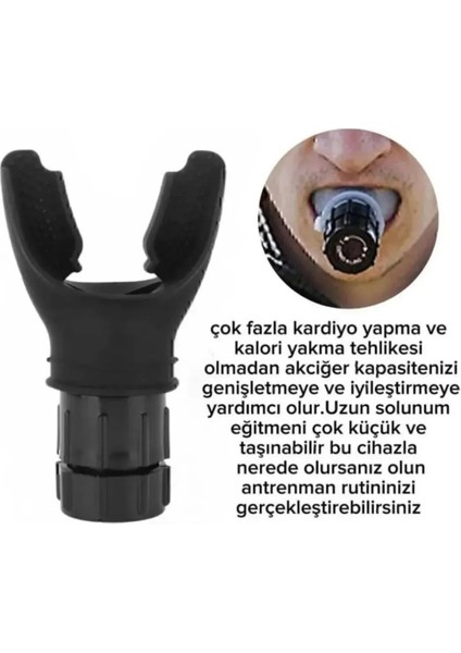 Siyah Nefes Egzersiz Aleti - Breathmaximizer- Iron Lung - Seviye Ayarlanabilir Solunum Düzenleyici fırsatları
