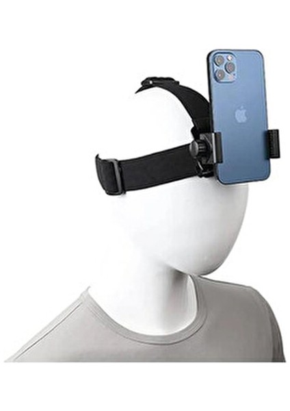 Ayarlanabilir Kafa Bandı Vlog Video Çekim Seti 5.5-10 cm Telefonlarla Uyumlu Dayanıklı ABS