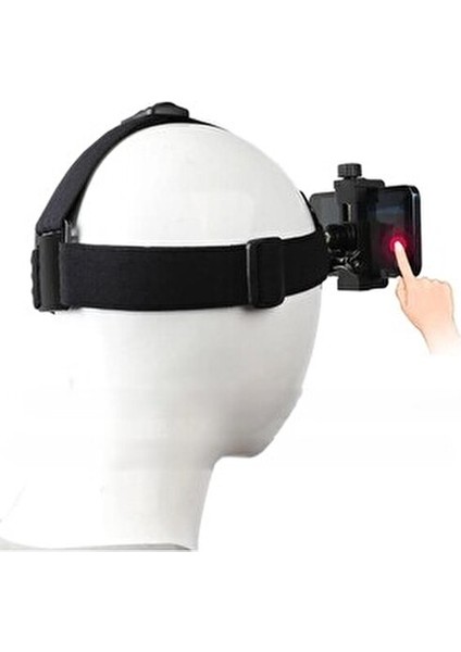 Ayarlanabilir Kafa Bandı Vlog Video Çekim Seti 5.5-10 cm Telefonlarla Uyumlu Dayanıklı ABS