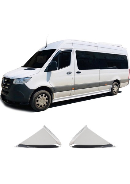 Mercedes Sprınter W907 Kelebek Cam Nikelajı Krom 2019 2 Prç.