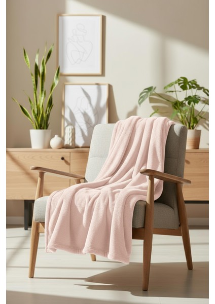 Pufina | Tavşan Tüyü Dokulu Peluş TV Battaniyesi & Koltuk Şalı | 140x190