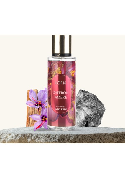 Saffron Ambre Vücut Spreyi 250 ml Kadınlar İçin Şık ve Ferah Koku
