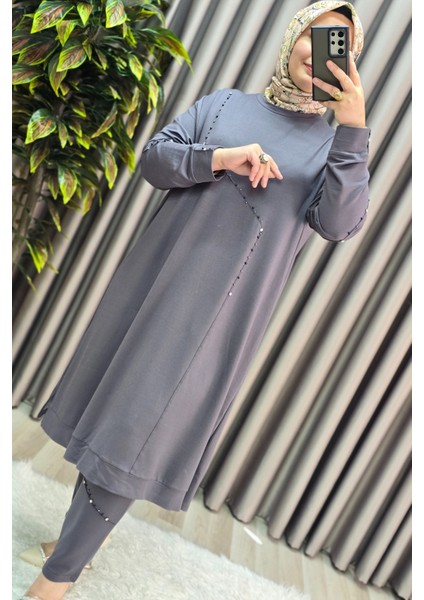 Kadın Tesettür Giyim Büyük Beden Mihra Pantolonlu Ikili Takım fiyatları