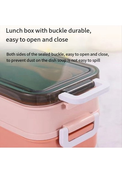 2 Katman Öğle Yemeği Kutusu Mikrodalgada Beklenebilir Öğle Yemeği Kutusu Öğrenciler Için Bento Kutusu Çocuk Ofis Çalışanları Yeşil (Yurt Dışından) modelleri