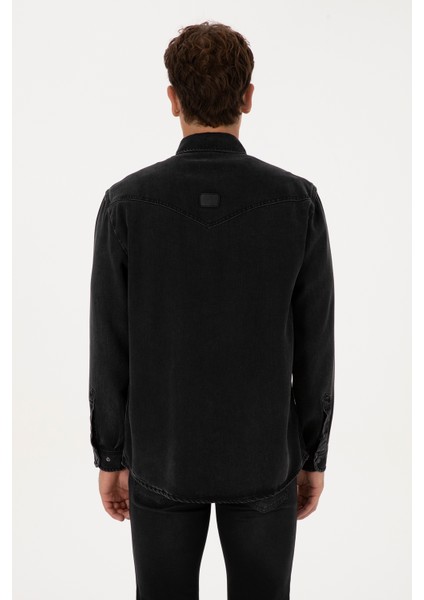 Erkek Siyah Gömlek Jean 50308330-DN0027 indirimleri