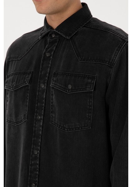 Erkek Siyah Gömlek Jean 50308330-DN0027