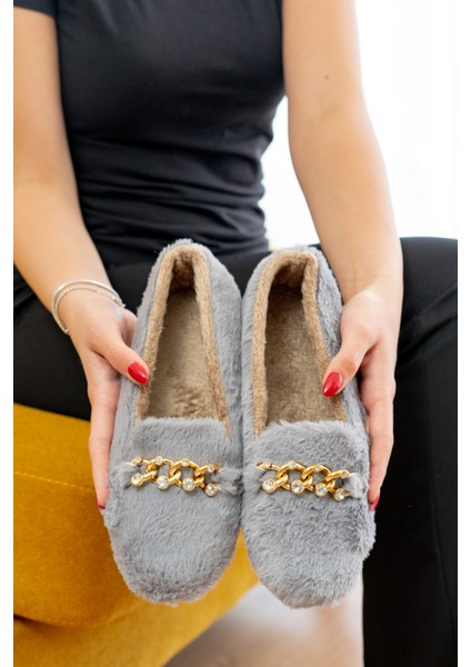 Yumuşak Peluş Kadın Taşlı Ev Babeti Hafif Taban Panduf Ev Pandufu modelleri