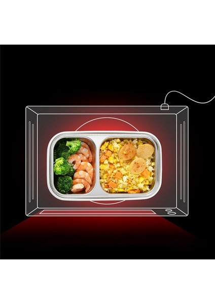 304 Paslanmaz Çelik Öğle Yemeği Kutusu Mikrodalga Taşınabilir Mesh Bento Gıda Depolama Konteyneri (Yurt Dışından) fırsatları