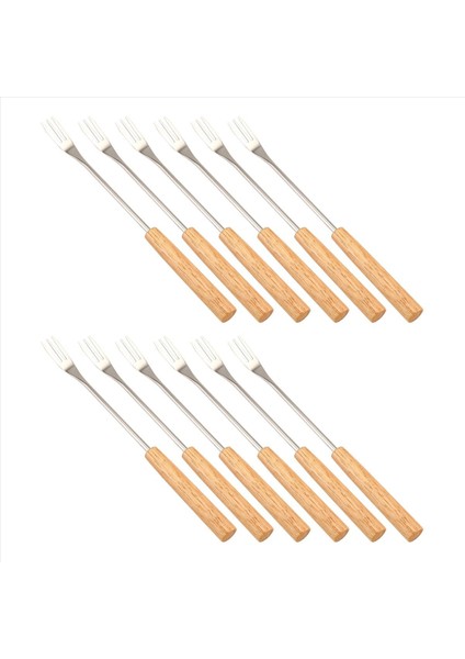 12PCS Fondue Fondu Çatal Izgara Seti Kokteyller Için Muddler Set Yeniden Kullanılabilir Meyve Çatalları Barbekü Çatal Daldırma Dondurma Fondu Çatalları (Yurt Dışından) modelleri