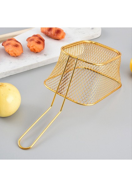 Kızartma Sepeti Mini Patates Kızartması Kızartma Sepeti Kare Yağ Filtre Kızartma Sepet Sepet Sofra Sepeti Küçük (Yurt Dışından) fırsatları