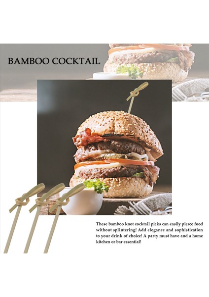 300 Düğümlü Bambu Şişleri Kokteyl Sopası Parti Sofra Takımı Kokteyl Kürdan (Yurt Dışından) fırsatları