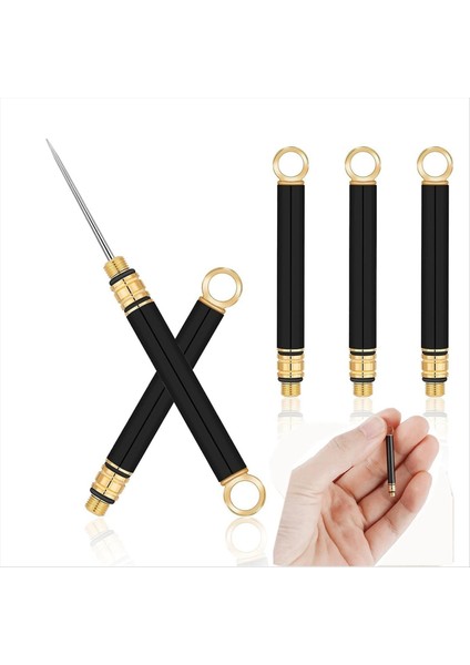 3 Adet Taşınabilir Titanyum Kürdan, Koruyucu Tutucu ile Metal Kürdan, Mini Paslanmaz Çelik Kürdan, Siyah (Yurt Dışından) fırsatları