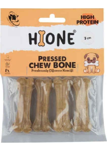 Hıone Press Kemik Eko Kahverengi 7 cm 4'lü