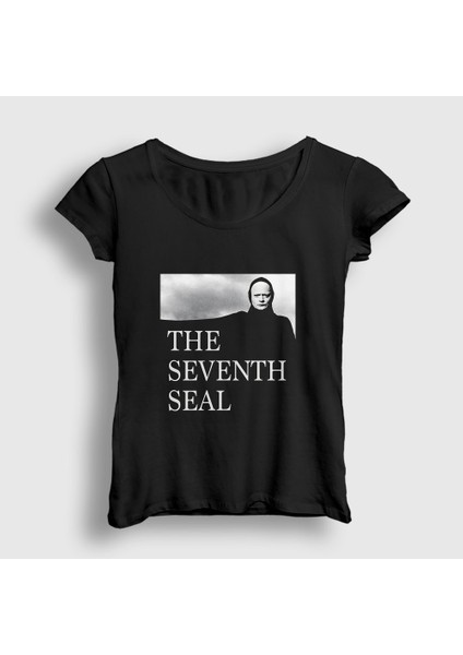 Kadın Siyah Ingmar Bergman The Seventh Seal T-Shirt