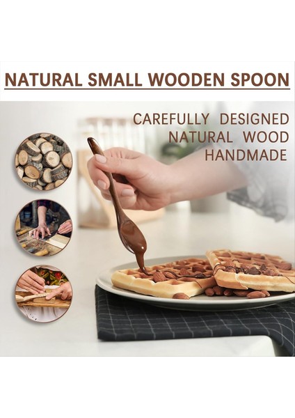 6 Adet Ahşap Kaşık, 6,5 Inç Küçük Ahşap Kaşık - Çorba, Yemek, Kepçe Kavanozları ve Kutular -Mutfak Eşyaları Için Mükemmel (Yurt Dışından) fırsatları