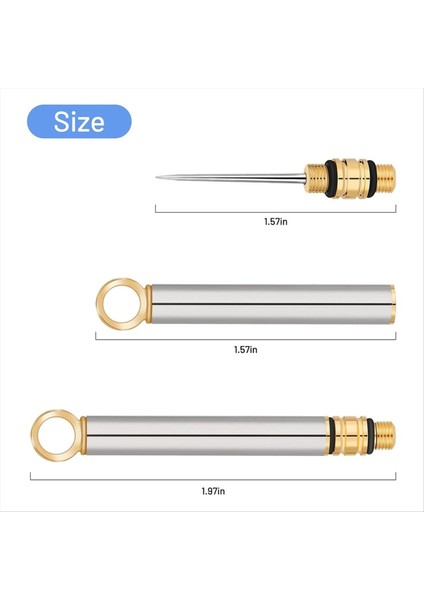 3 Adet Taşınabilir Titanyum Kürdan, Koruyucu Tutucu ile Metal Kürdan, Mini Paslanmaz Çelik Kürdan, Gümüş (Yurt Dışından) indirimleri