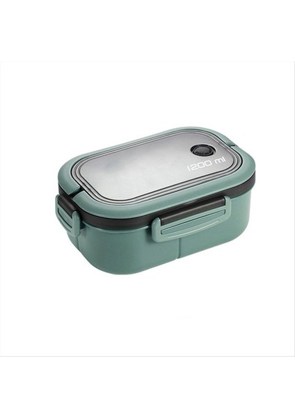 Sevimli Öğle Yemeği Kutusu Taşınabilir Bölmeler Mikrodalga Bento Öğle Yemeği Kutusu Okulu Açık Kamp Piknik Yemek Konteyneri Yeşil (Yurt Dışından)