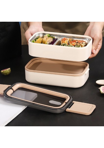 Çift Katmanlı Paslanmaz Çelik Mikrodalgadan Çekilebilir Bento Kutusu Sızdırmaz Öğle Yemeği Kutusu Kampı Yalıtılmış Torba ile Taşınabilir Bento Kutusu (Yurt Dışından) fırsatları