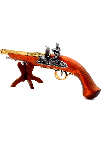 Denix Dekoratif Replika Çakmaklı Tabanca 38.5 cm (Sol El), 18. Yüzyıl fırsatları