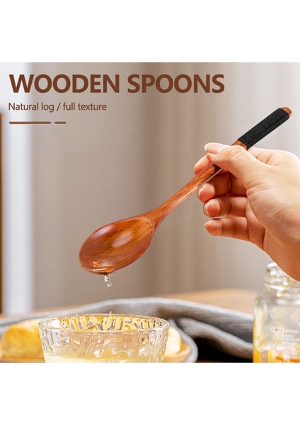 Ahşap Kaşık Çatalları Set Japon Tarzı Ahşap Eşyalar Ahşap Sofra Takımı Seti Yeniden Kullanılabilir (Siyah Kordonlar, 10 Parça) (Yurt Dışından) fiyatları