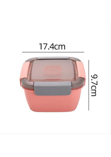 Çatal Soslu Plastik Öğle Yemeği Kutusu Öğle Yemeği Kutusu, Mikrodalgada Piknik Kutusu Salata Meyve Koruma-B (Yurt Dışından) fiyatları