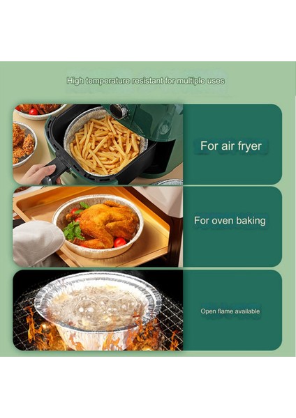 7 inç alüminyum folyo hava fritöz astarları, yapışmaz yuvarlak yağ geçirmez gıda sınıfı hava fritözü yemek pişirmek için (Yurt Dışından) modelleri