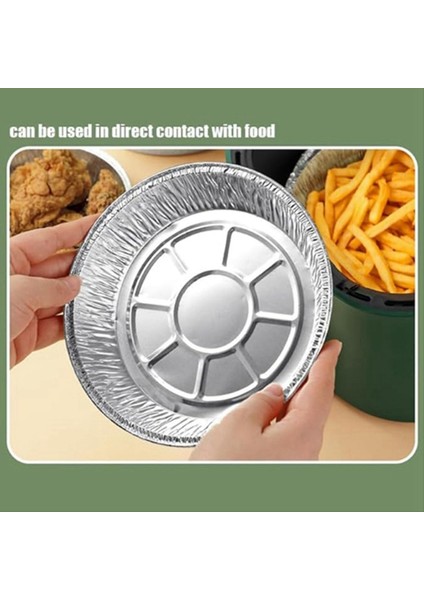 7 inç alüminyum folyo hava fritöz astarları, yapışmaz yuvarlak yağ geçirmez gıda sınıfı hava fritözü yemek pişirmek için (Yurt Dışından) fırsatları