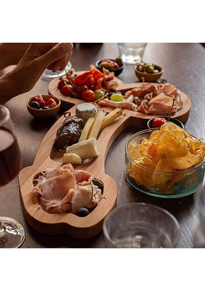 Eğlenceli Aperatif Tahtalar, Yükseltilmiş Peynir Tahtası Setleri, Aperatif Tahtalar, Benzersiz Ahşap Peynir Servis Peynir Tepsileri (9.45IN) (Yurt Dışından) fiyatları