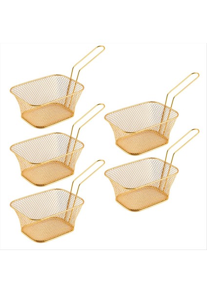 Kızartma Sepeti Mini Patates Kızartması Kızartma Sepeti Kare Yağ Filtresi Kızartma Sepeti Atıştırmalık Sofra Sepeti Büyük (Yurt Dışından)