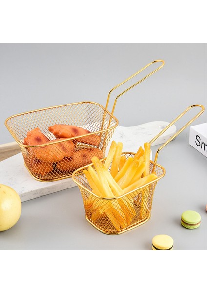 Kızartma Sepeti Mini Patates Kızartması Kızartma Sepeti Kare Yağ Filtresi Kızartma Sepeti Atıştırmalık Sofra Sepeti Büyük (Yurt Dışından) fiyatları