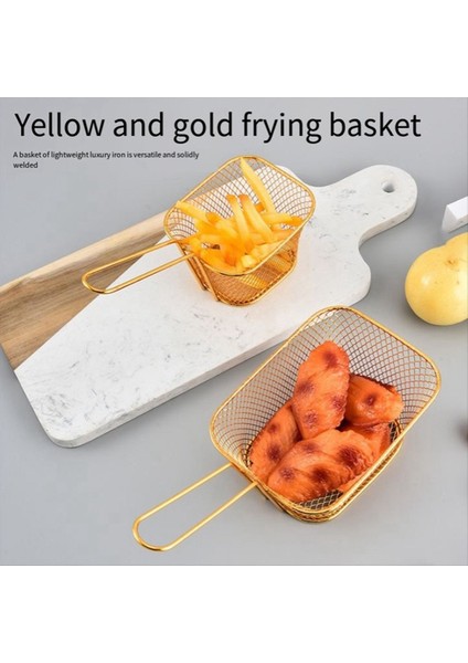 Kızartma Sepeti Mini Patates Kızartması Kızartma Sepeti Kare Yağ Filtresi Kızartma Sepeti Atıştırmalık Sofra Sepeti Büyük (Yurt Dışından) modelleri
