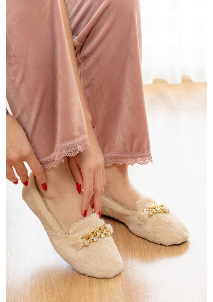 Yumuşak Peluş Kadın Taşlı Ev Babeti Hafif Taban Panduf Ev Pandufu fiyatları