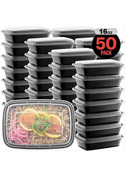 Yeniden Kullanılabilir Yemek Hazırlık Konteynerleri Kapaklı Mikrodalga Güvenli Gıda Depolama Kapları, Kutudan Godishwasher &amp; Dondurucu Güvenli (Yurt Dışından) indirimleri